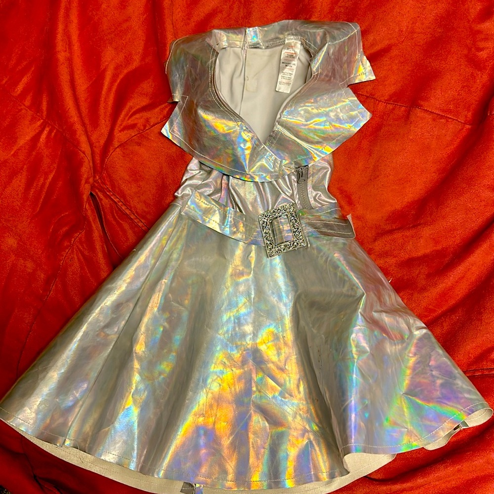 Silver space princess costume sz M 8-10